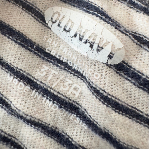 Old Navy toddler boys long sleeve striped tee tshirt top size 3T - Picture 4 of 6